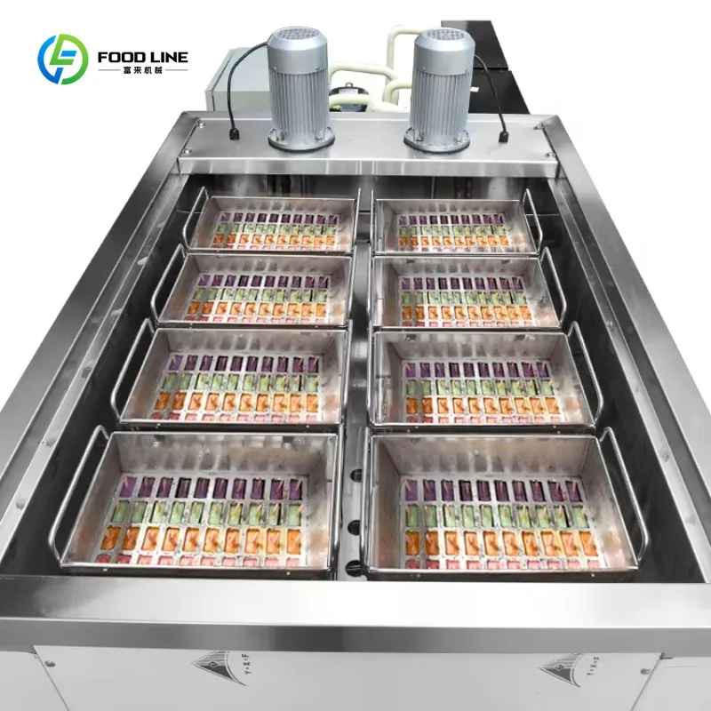 Customized Commercial 8 Molds Stainless Steel Ice Lolly Machine Stick Ice Cream Bar Ice Pop Maker