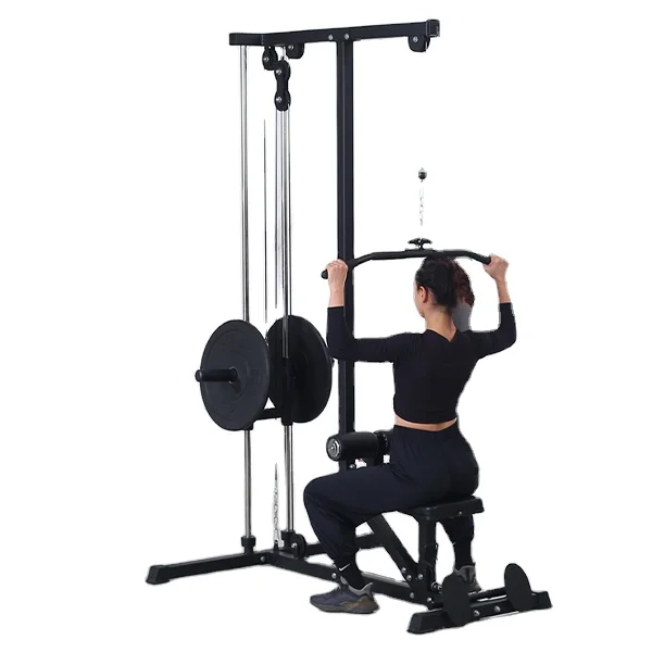 Máquina de Polea Multifuncional para Gimnasio Comercial, Serie de Entrenamiento, Asiento Ajustable, Máquina Profesional de Polea para Ejercicios de Espalda
