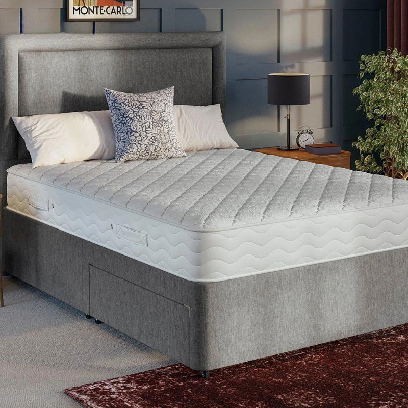 Vacuum roll up cooling gel memory foam latex king queen double pocket spring mattress in a box