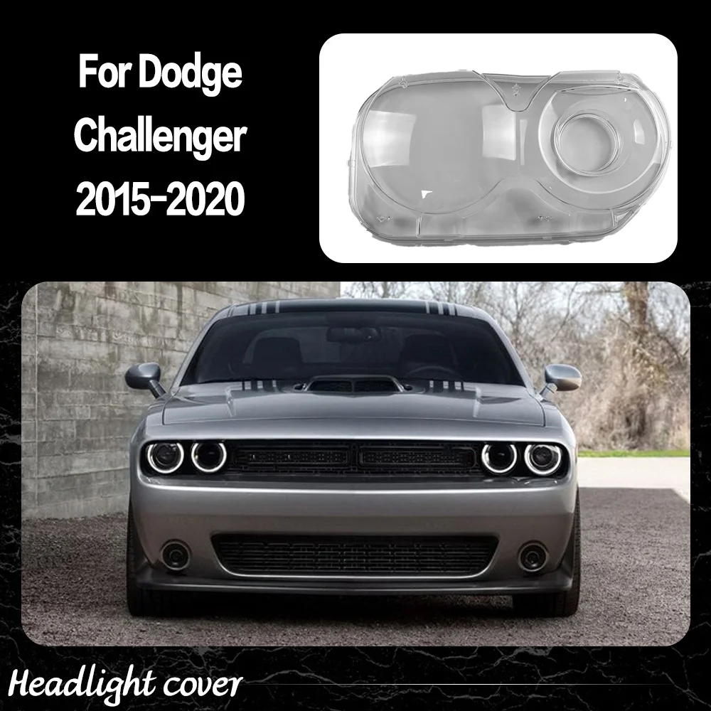 

Car Front Lights Glass For Dodge Challenger 2015 2016 2017 2018 2019 2020 Headlight Case Headlight Lens Cover Car accessories