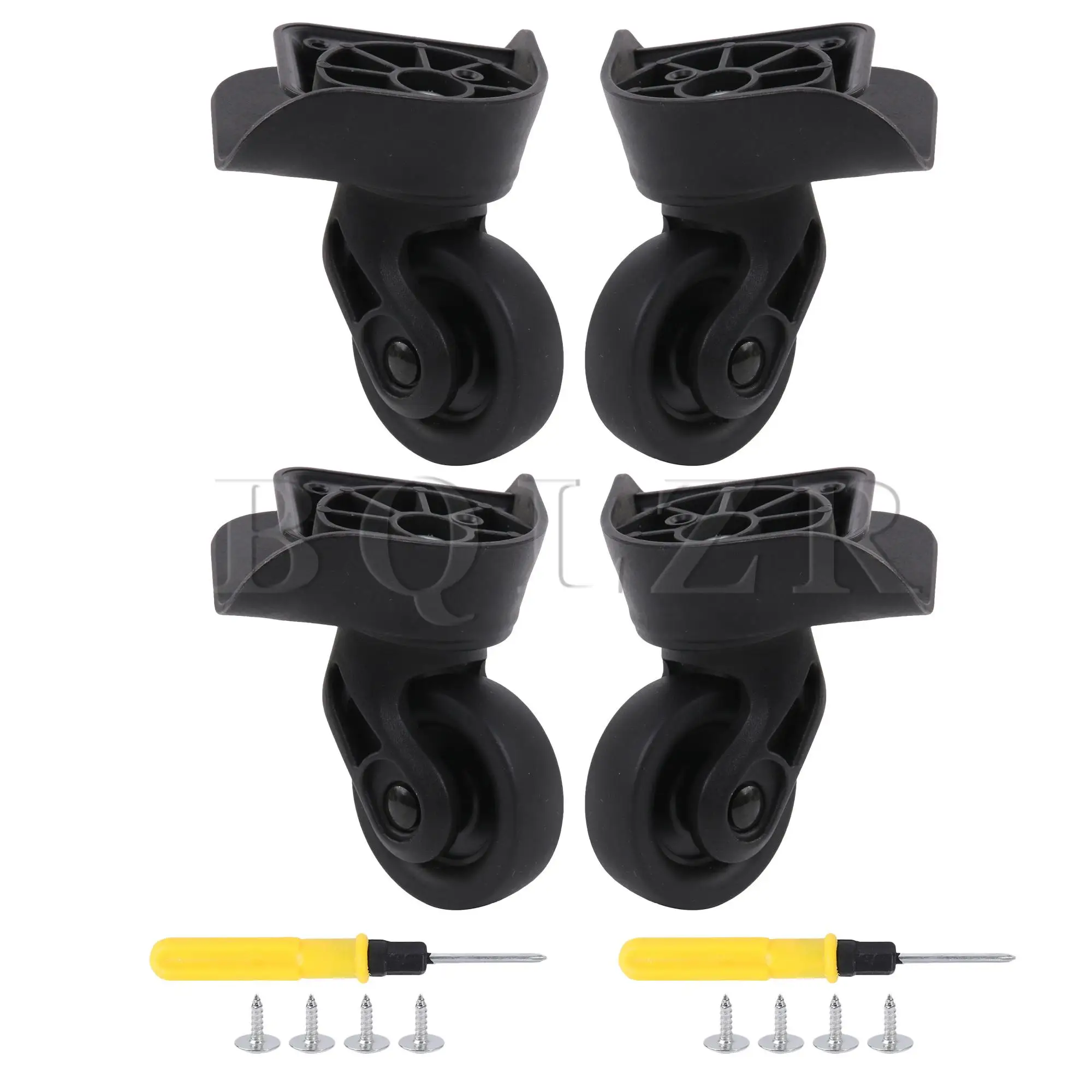 

BQLZR 2 Pair Travel Suitcase Luggage Wheels Replacement 3.22" W237 Left Right