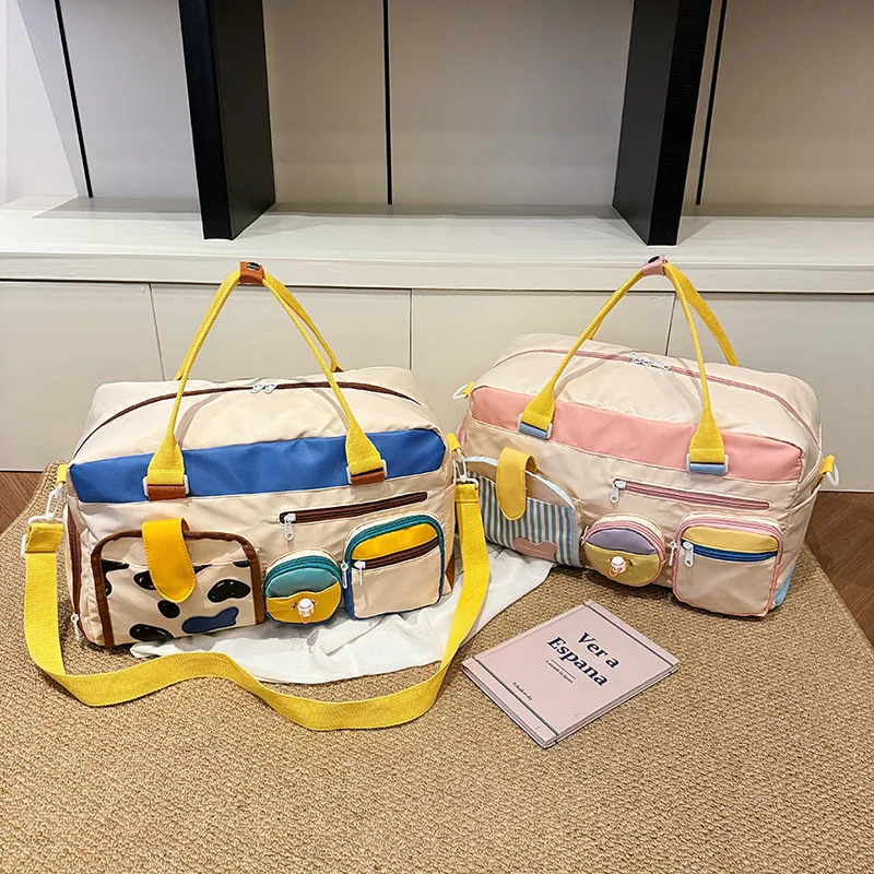 

Travel Duffel Bag Portable Weekender Bags Women's Fitness Sports Backpack Handbag Multi Pocket Gym Shoulder Bag ﻿