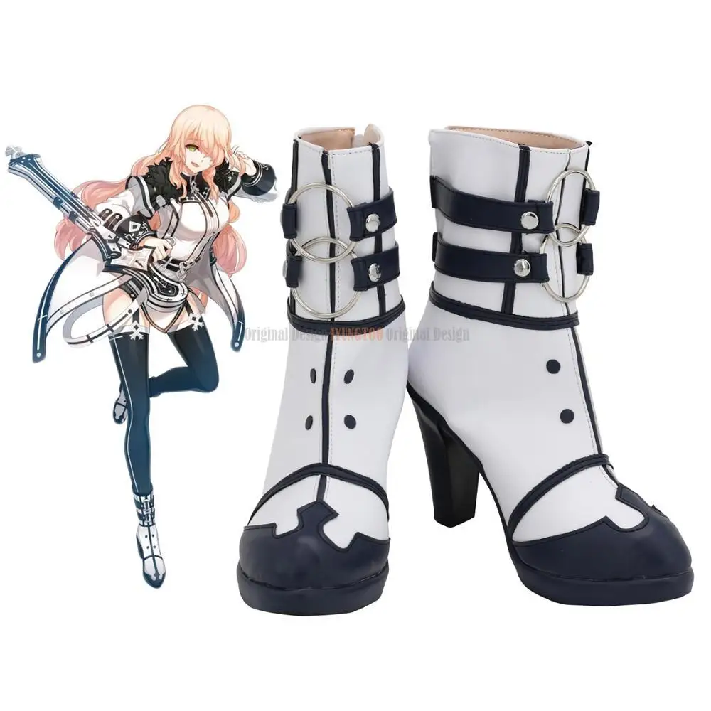 Game Closers Soma Astra Cosplay Boots High Heel Shoes Custom Made for Unisex