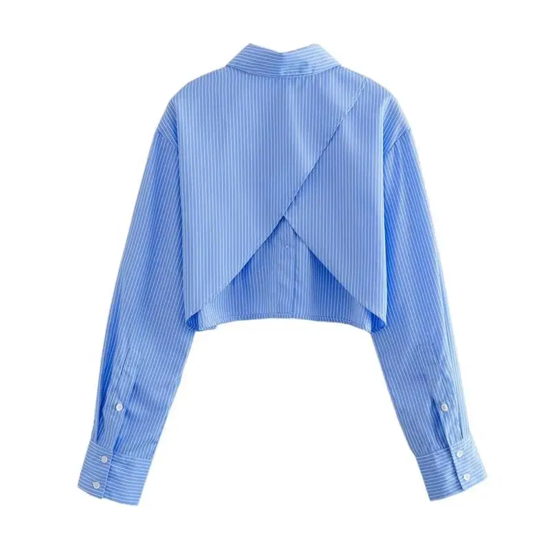 

Y2K Summer Women's Ba Slit ort irt Long Sve Regular Pattern PU Material Women's Premium Faion Spring Collection