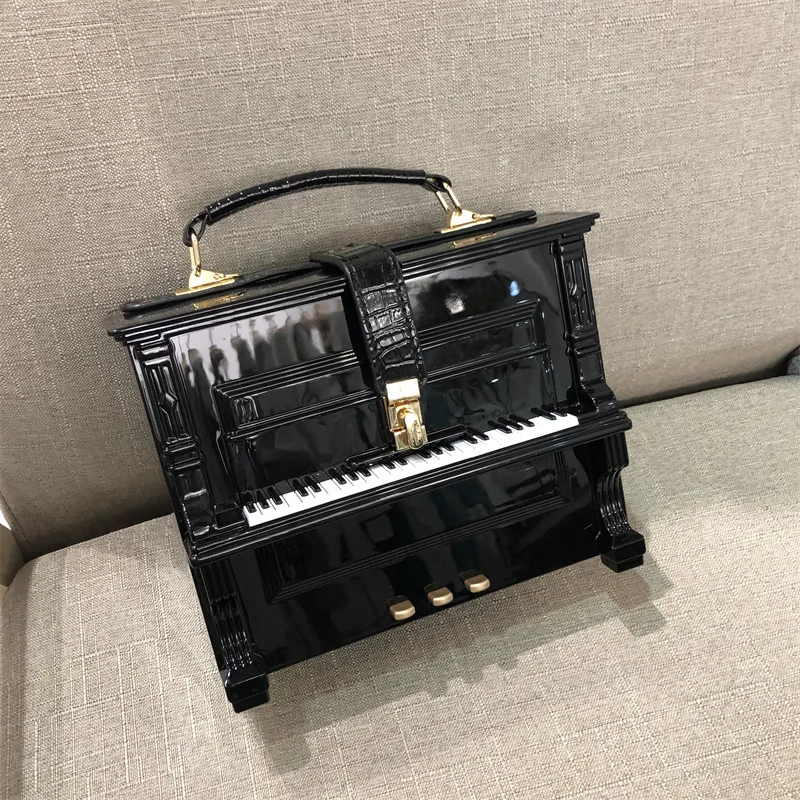 Bag Single Shoulder New Piano Acrylic Box Shaped Handbags For Women Casual High-Quality Messenger Versatile Luxury Crossbody Y2k