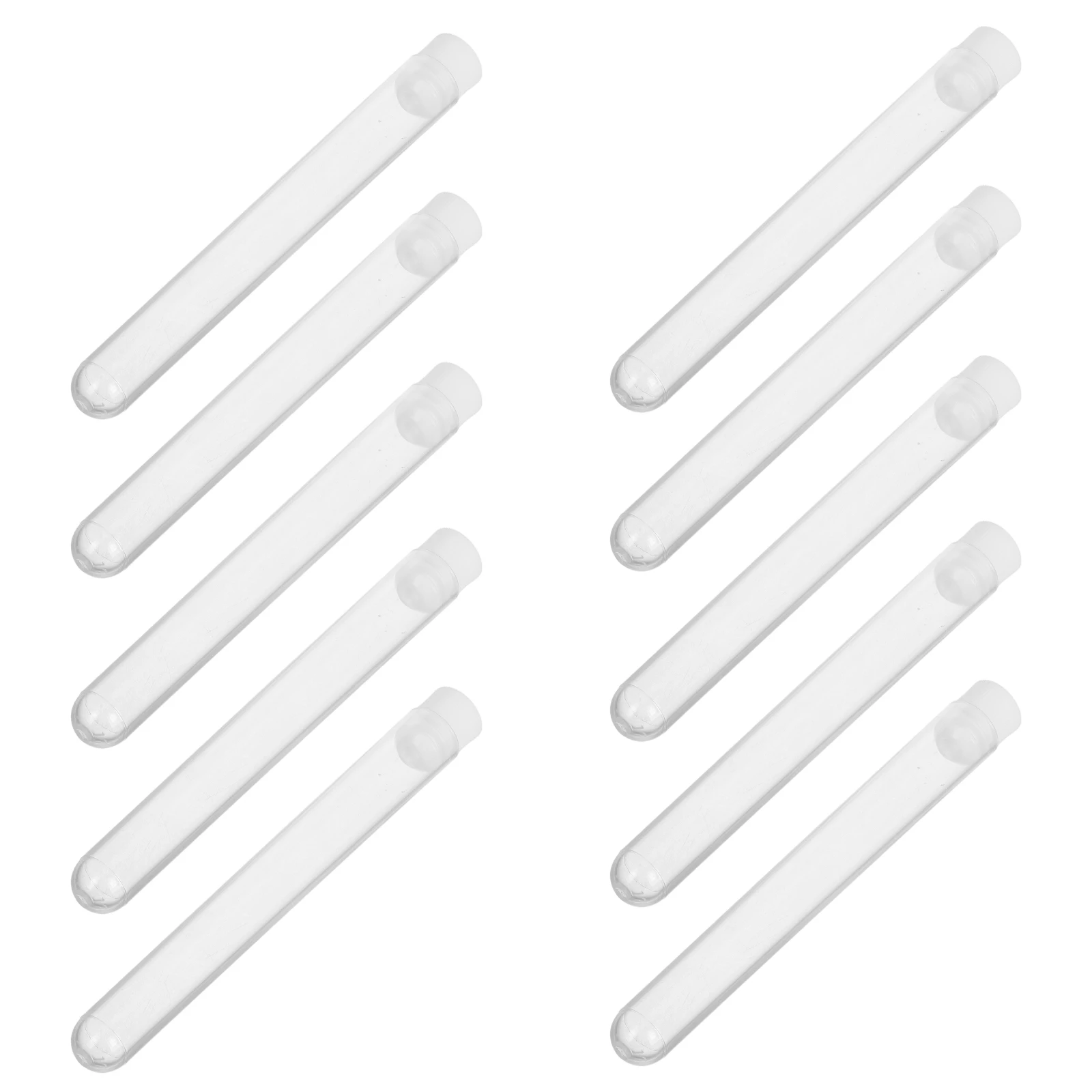 

15 Pcs Brush Storage Clear Plastic Tubes Experiment Mascara Wand Container Travel Makeup Organizer Case Holder