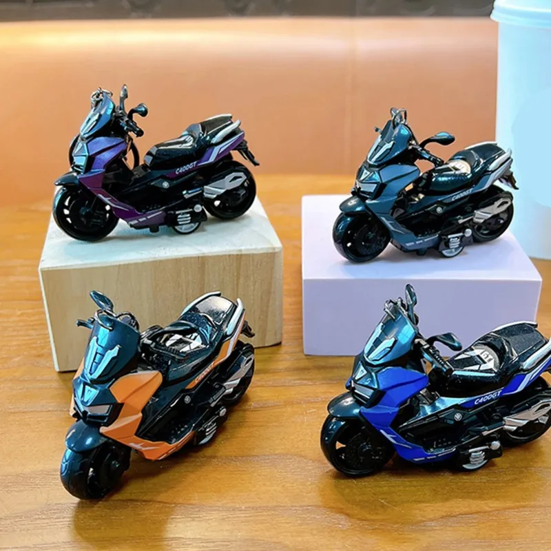 Car Fashion Creative Alloy Neutral Motorcycle Keychain Cute Simulation Toy Car Model Keychains Pendant Gift Keychain Accessories