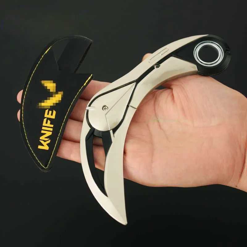 Valorant Weapon Ion 2.0 Karambit Model 16cm Katana Sword Peripheral Claw Rotatable Knife Uncut Blade Weapon Toys Gifts for Boys