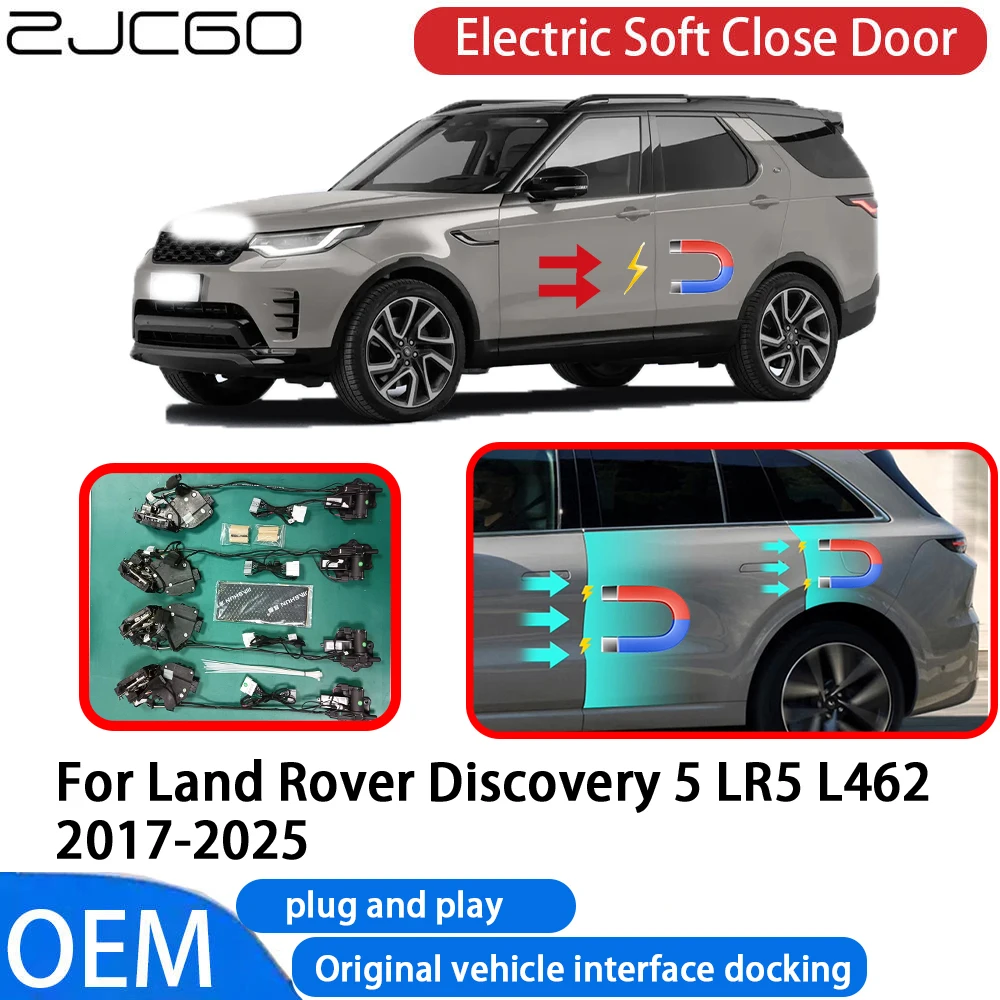

ZJCGO for Land Rover Discovery 5 LR5 L462 2017-2025 Car Automatic Electric Soft Close Door Closer System OEM Plug and Play