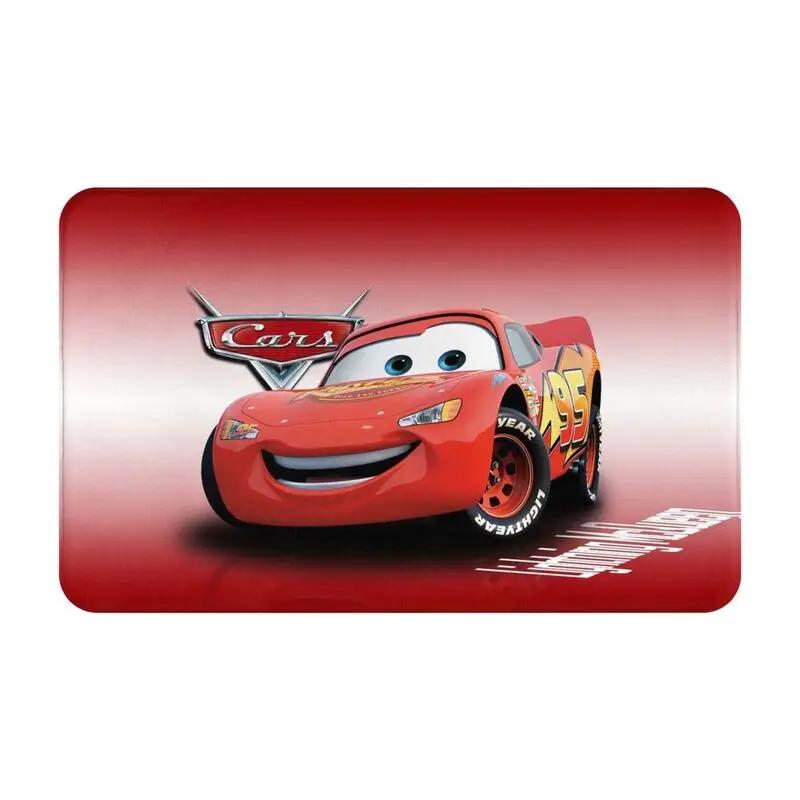 Custom Lightning Mcqueen Cars Front Door Mat Anti-Slip Indoor Absorbent Doormat Kitchen Balcony Entrance Rug Carpet