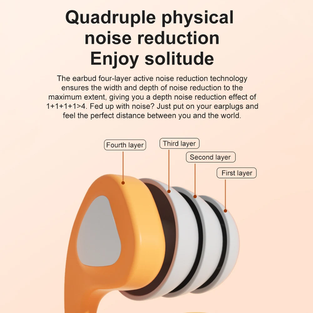 シリコン耳保護カバー,再利用可能,防水,防音,旅行,睡眠,水泳用のサウンドプラグ