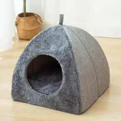 New Deep Sleep Comfort In Winter Cat Bed Thicken Cat Dog Cave Cat's House Products Pets Tent Cozy Cave Cat Beds Indoor For Dog