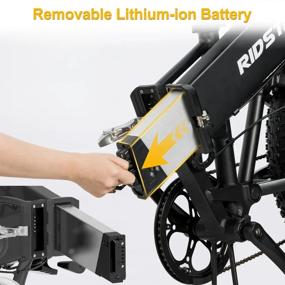 48V/52V 17Ah 15Ah 13Ah 10.4Ah Replacement Battery for New Engwe EP-2 Pro, Engine Pro Upgraded Version & MATE X Bike DCH-009