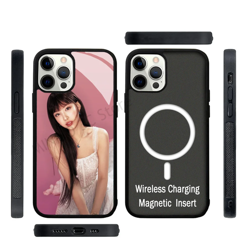 

Nayeon T-Twice Kpop Phone Case Strong Magnetic For IPhone 15 14 13 Pro Max 11 12 Mini For Magsafe