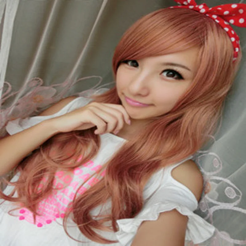 Real Shot Gemengde Kleur Anime Kleurrijke Stage Performance Harajuku Vrouwelijke Cosplay Pruik Dagelijks Kleine Magische Fee