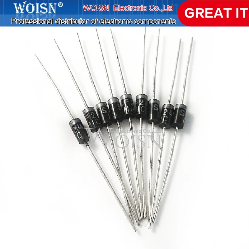 100pcs/lot SF24 DO-41 In-Line Ultra-Fast Recovery Rectifier Diode