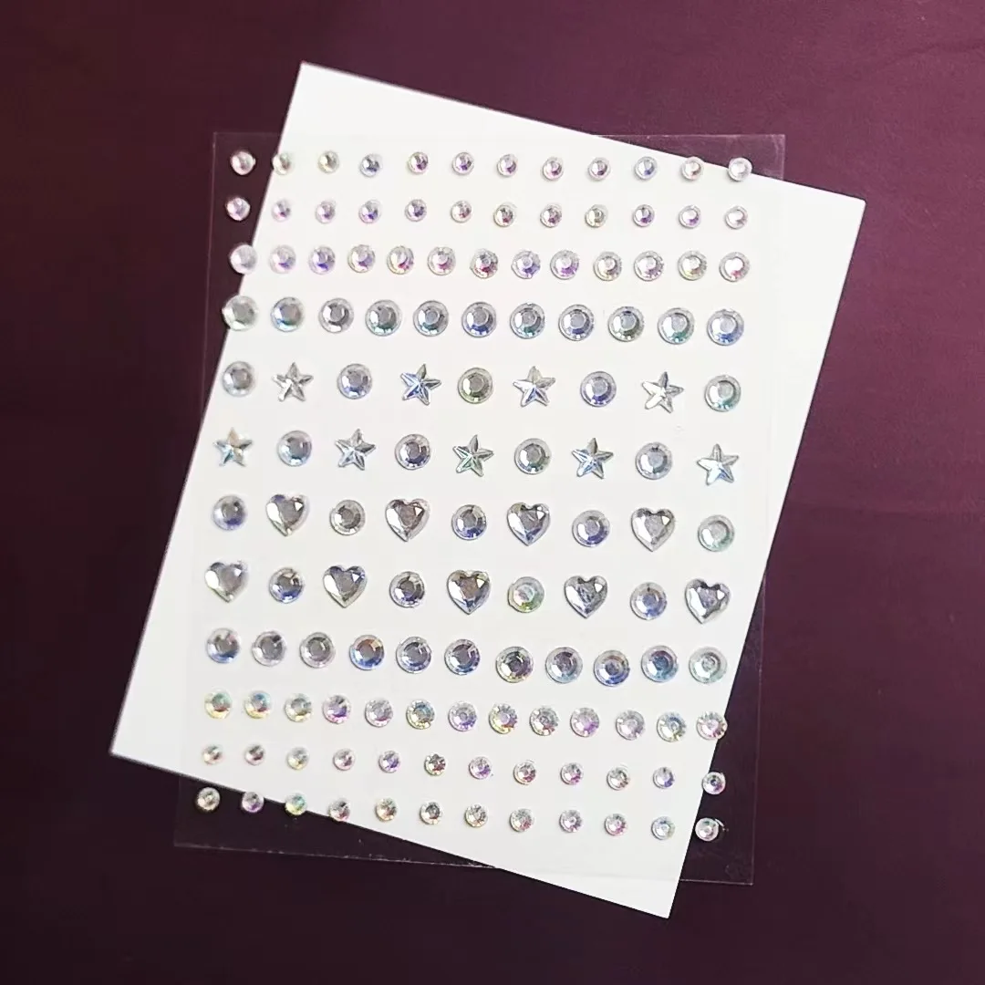 High Quality Rhinestones: Stunning Face Rhinestone Decals for Nail Art and Makeup