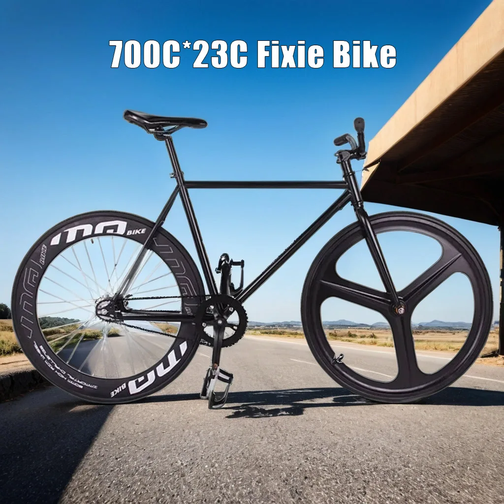 700C Fixie Bike fancy steel frame fixed speed bicycle 52cm single speed bike magnesium alloy wheels riding city bicicleta aldult