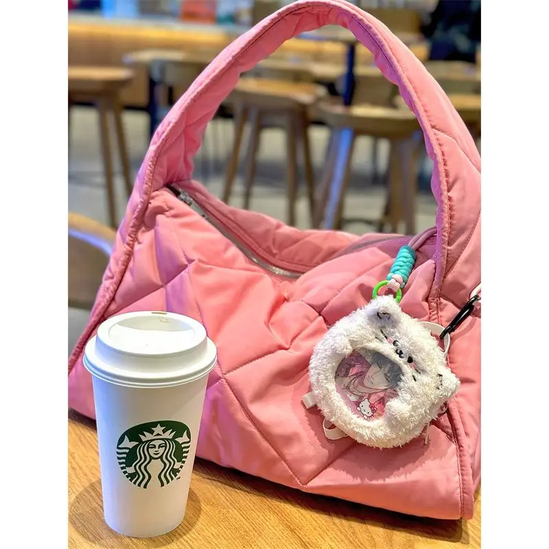 

Повседневная легкая женская сумка с идентификационным дизайном, модная сумка для подмышек, нейлоновая сумка-полка для ежедневного использования, средний размер