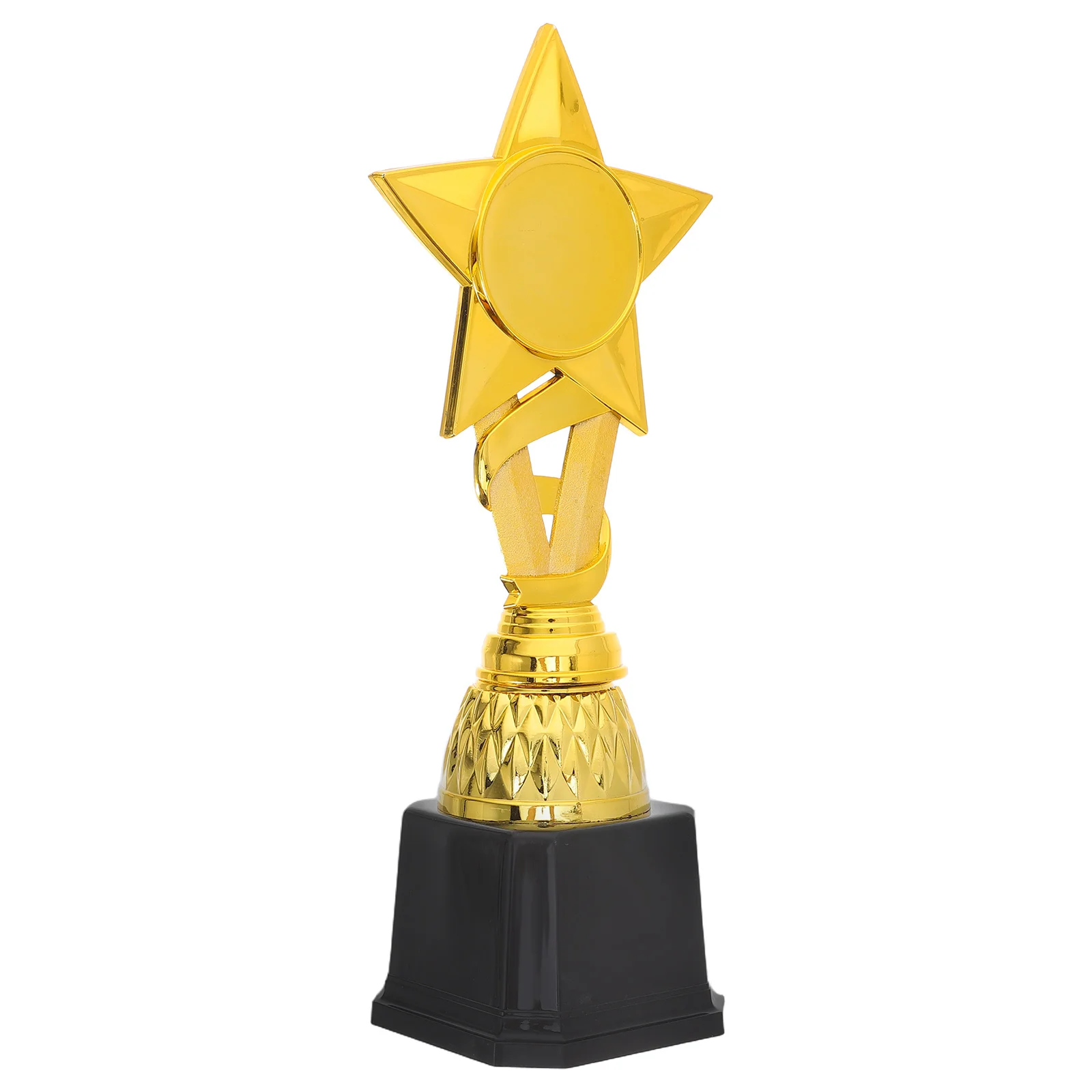 

25Cm Plastic Award Trophy Cup Ribbon Star Design for Sports Games Party Favors Mini Trophy Reward Cup Trophies