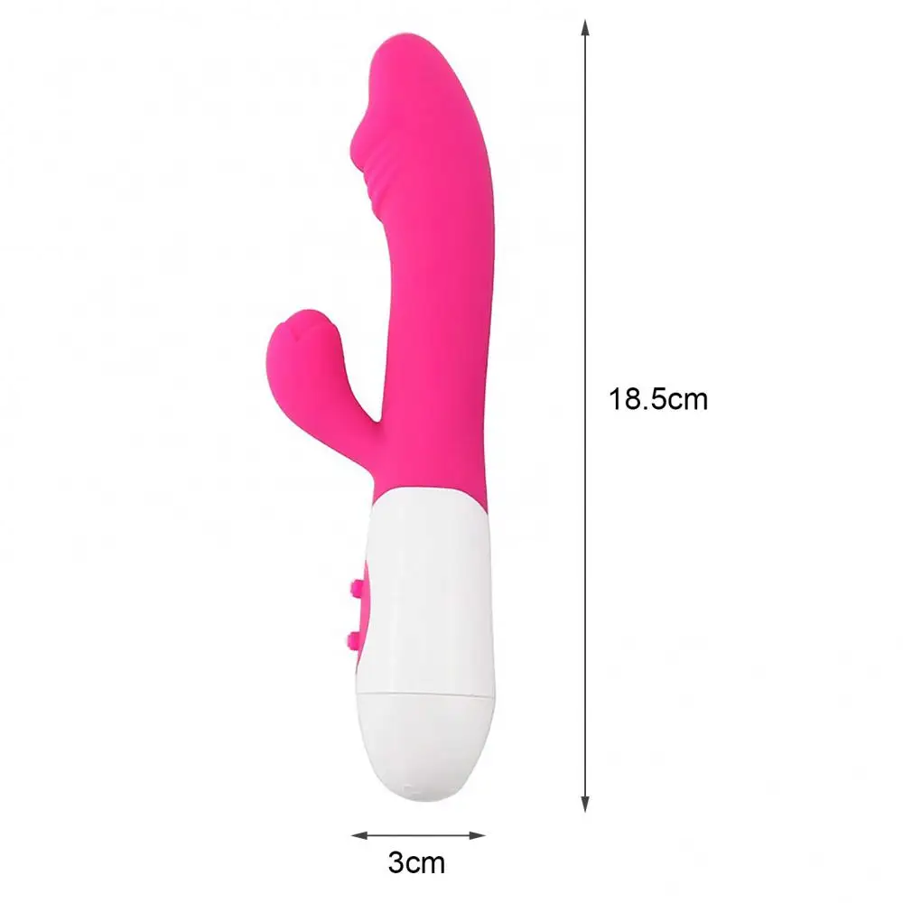 Soft Silicone Vibrator G Spot Clit Stimulator Waterproof Female Sex Toy AV Wand