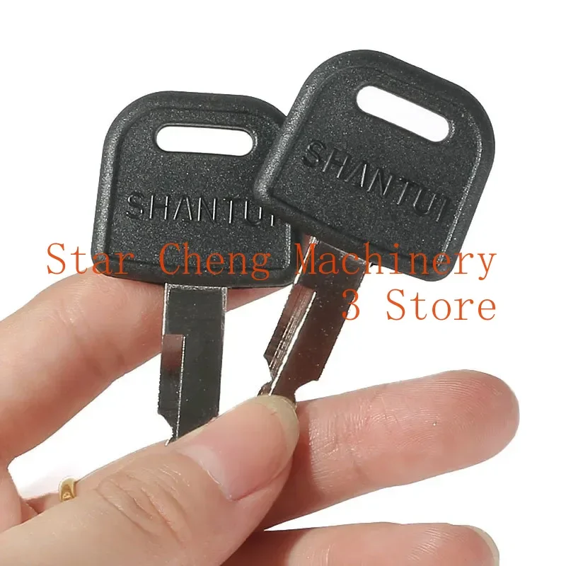 Excavator Parts 3PCS for SHANTUI 60 75 135 215 245-9 Higher Quality Excavator Ignition Key New