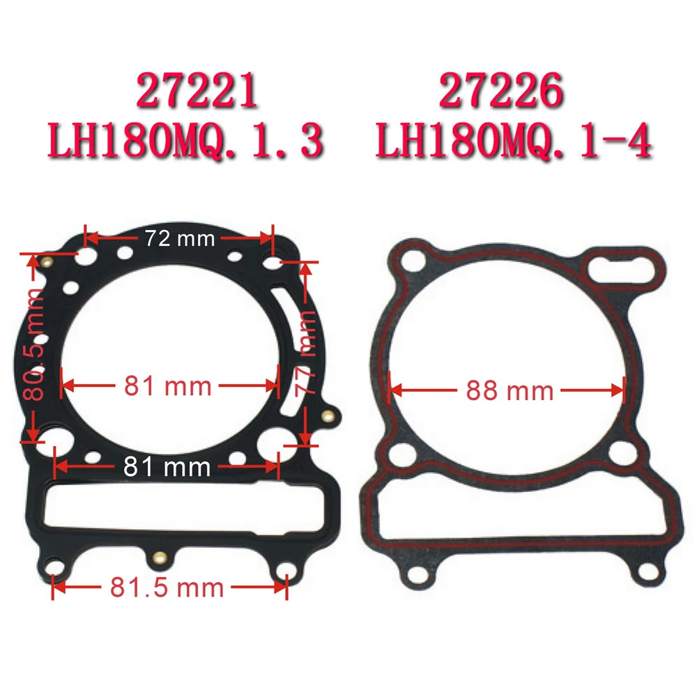 Gasket for Cylinder LH400-5070 27221 27226 For Linhai 400cc 180 Yamaha Keeway Jinlang Feishen Scooter ATV