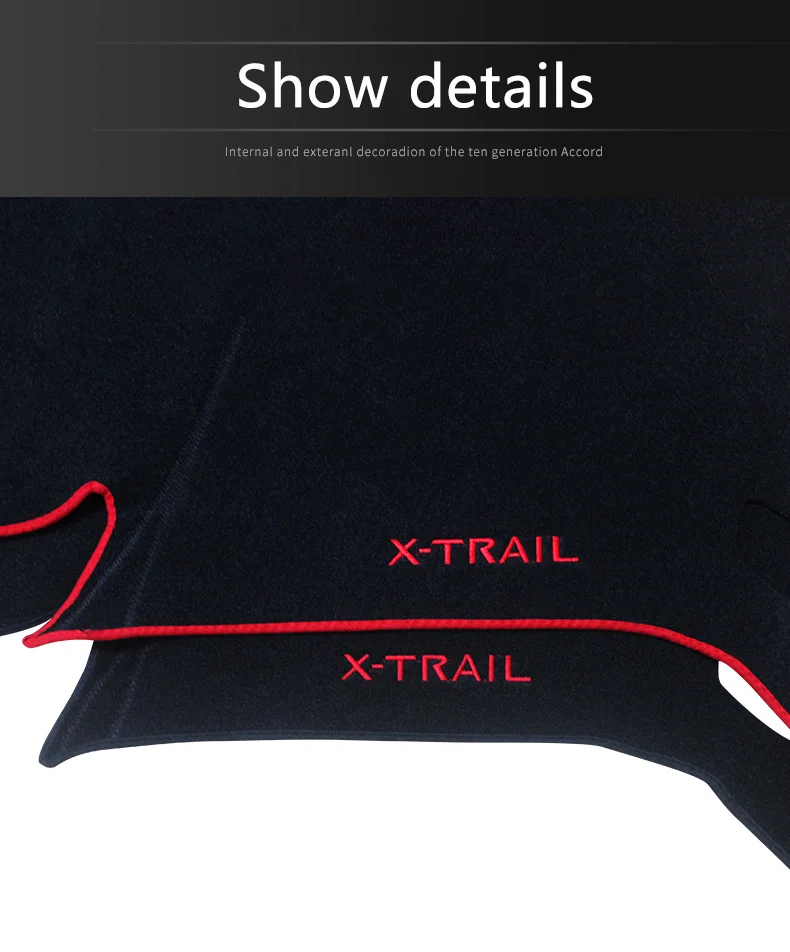 Für Nissan X-Trail X Trail T32 2014-2018 2019 2020 Auto Armaturenbrett-Abdeckung Dashmat Sonnenschutz Instrumententafel-Teppiche Zubehör – Detail 7