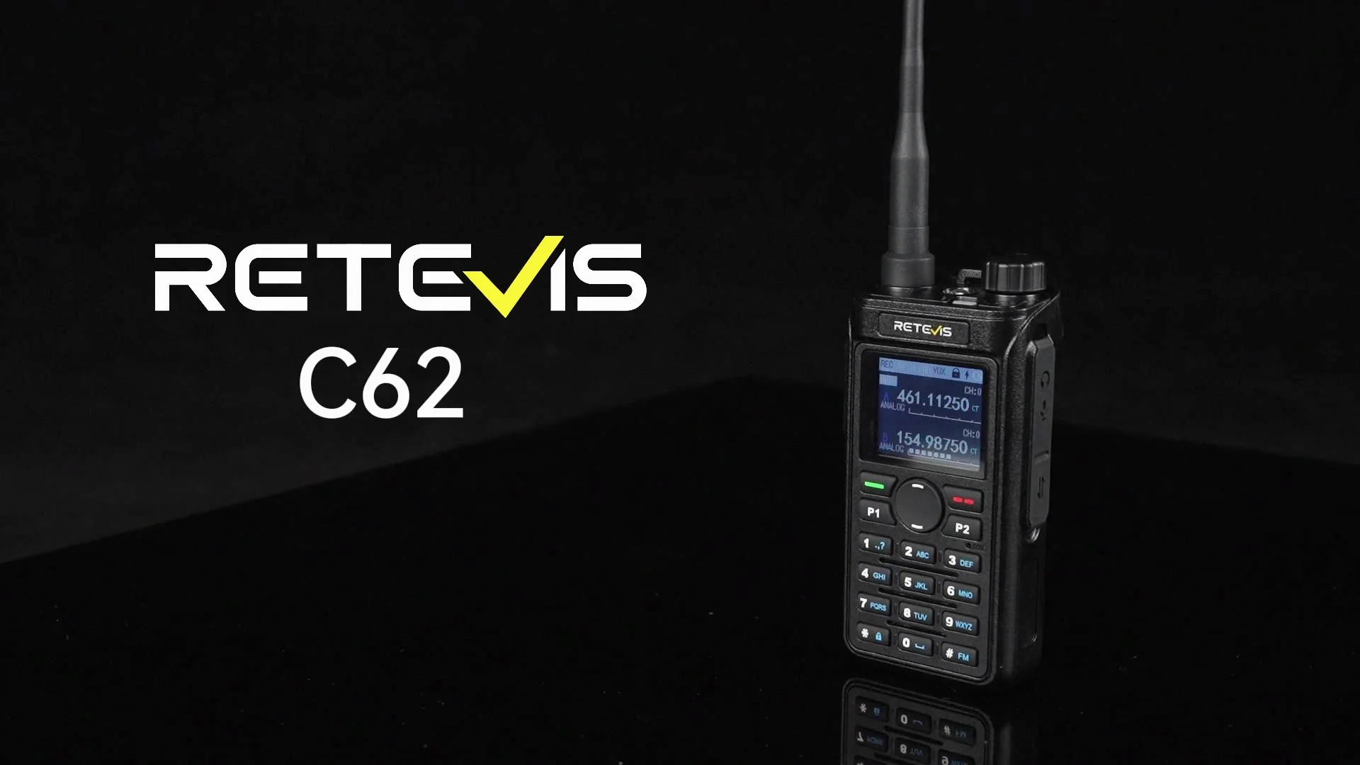 Retevis C62 UHF/VHF Handheld Walkie Talkies, Oplaadbare Ham Radio voor Volwassenen, Krachtige 2-Way Radio met Groot Bereik, 2000mAh, voor Industriële Fabriek/Logistiek Transport/Magazijn (4-Pack Retevis C62 UHF/VHF Handheld Walkie Talkies, Oplaadbare Ham Radio voor Volwassenen, Krachtige 2-Way Radio met Groot Bereik, 2000mAh, voor Industriële Fabriek/Logistiek Transport/Magazijn (4-Pack