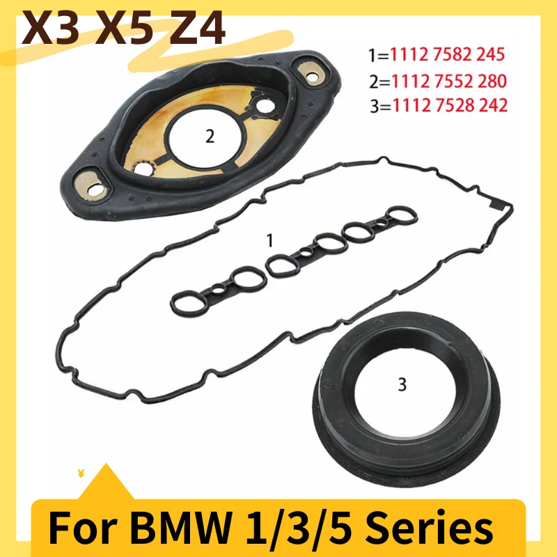 

2006-2014 E60 E70 E82 E83 E85 E89 E90 E91 E92 E93 F25 for BMW 323i X5 Z4 Valve Cover Gasket 11127552280 11127559699 11127582245