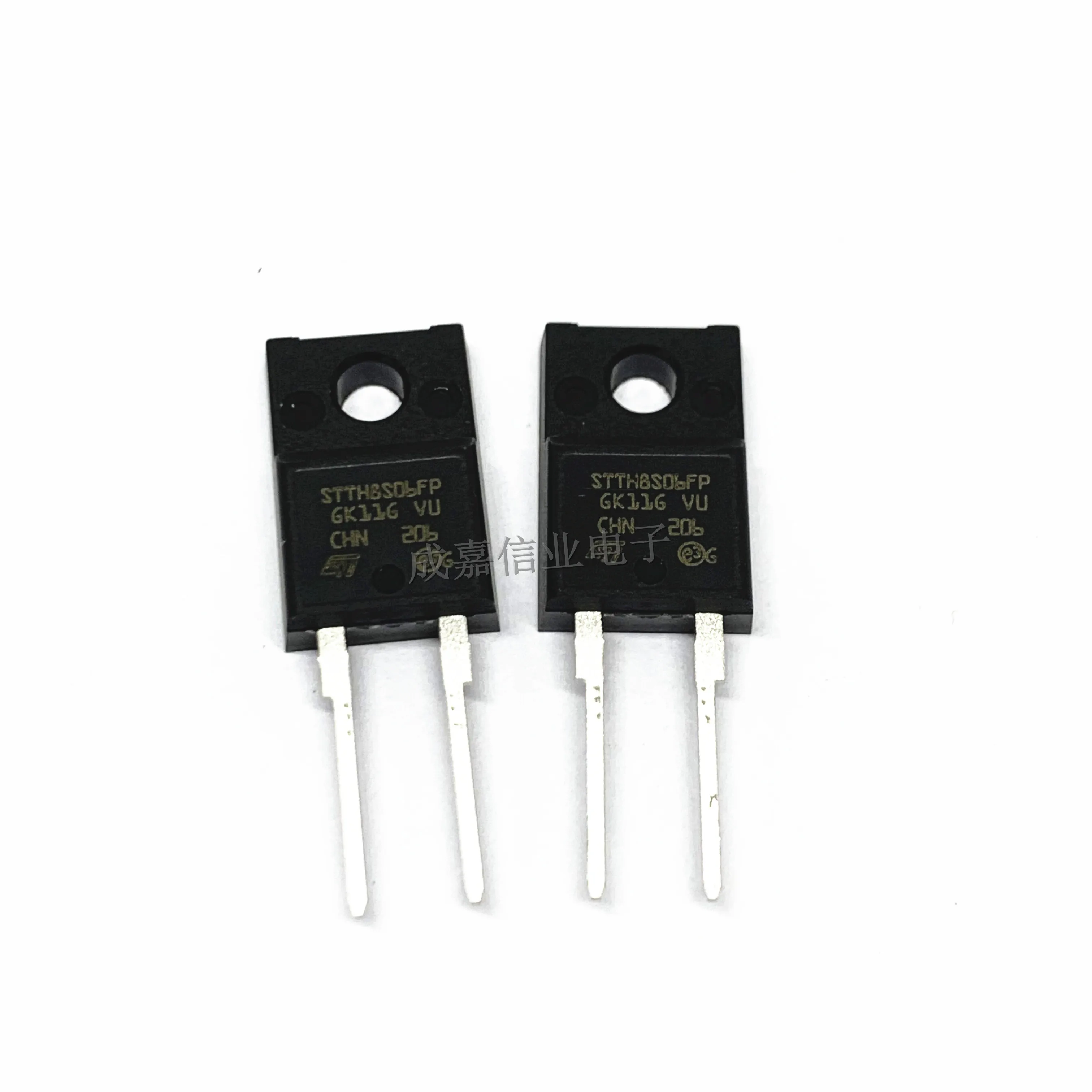 10pcs/Lot STTH8S06FP TO-220-2 Rectifier Diode Switching 600V 8A 18ns 2-Pin(2+Tab) Diodes & Rectifiers