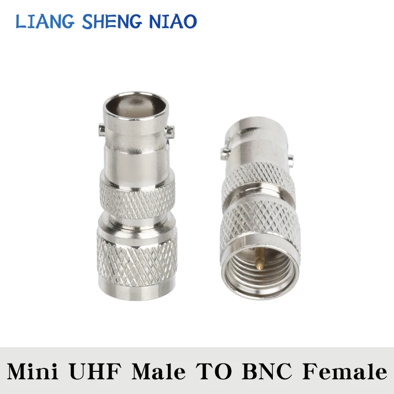 1pcs Mini UHF PL259 SO239 TO BNC Connector MiniUHF Male Jack To BNC Female Plug RF Coax Connector Straight Adapter Crossover sub