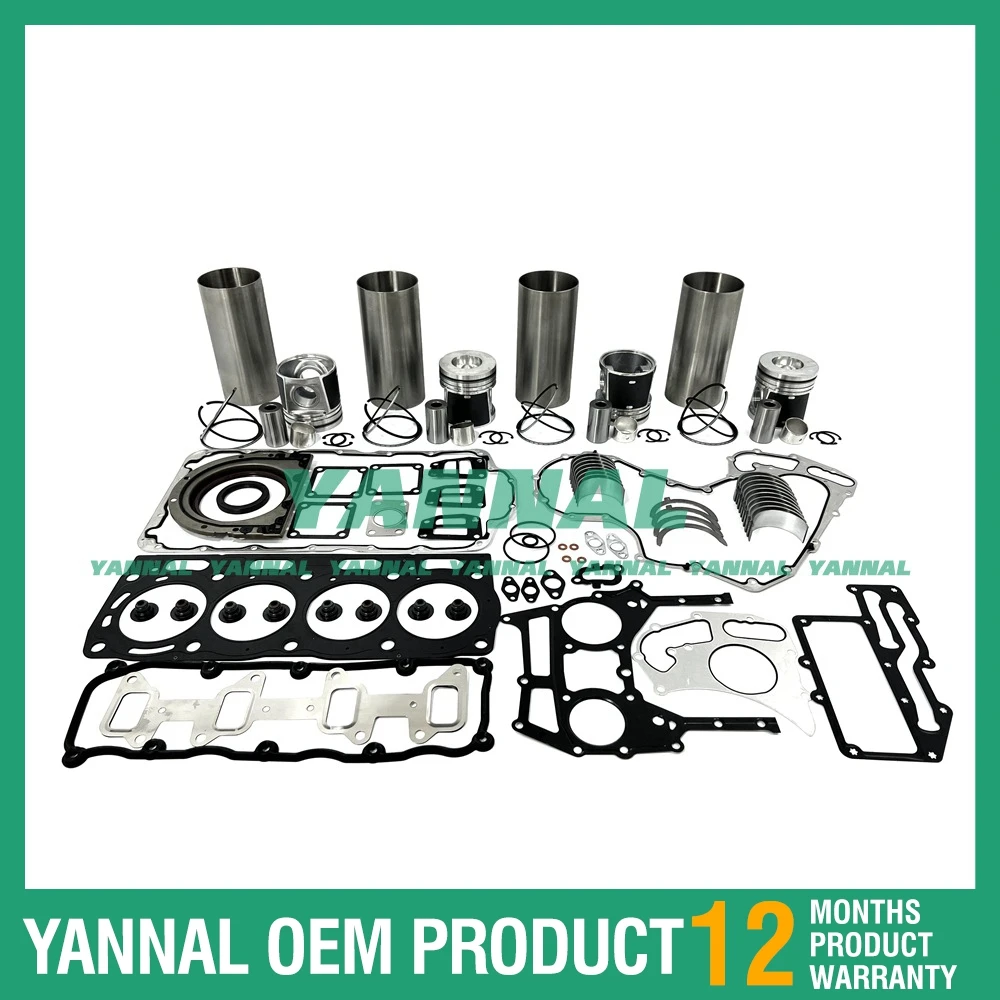 

Cylinder Liner Kit With Gasket Set Bearing For Perkins 1104D-44T Engine Parts