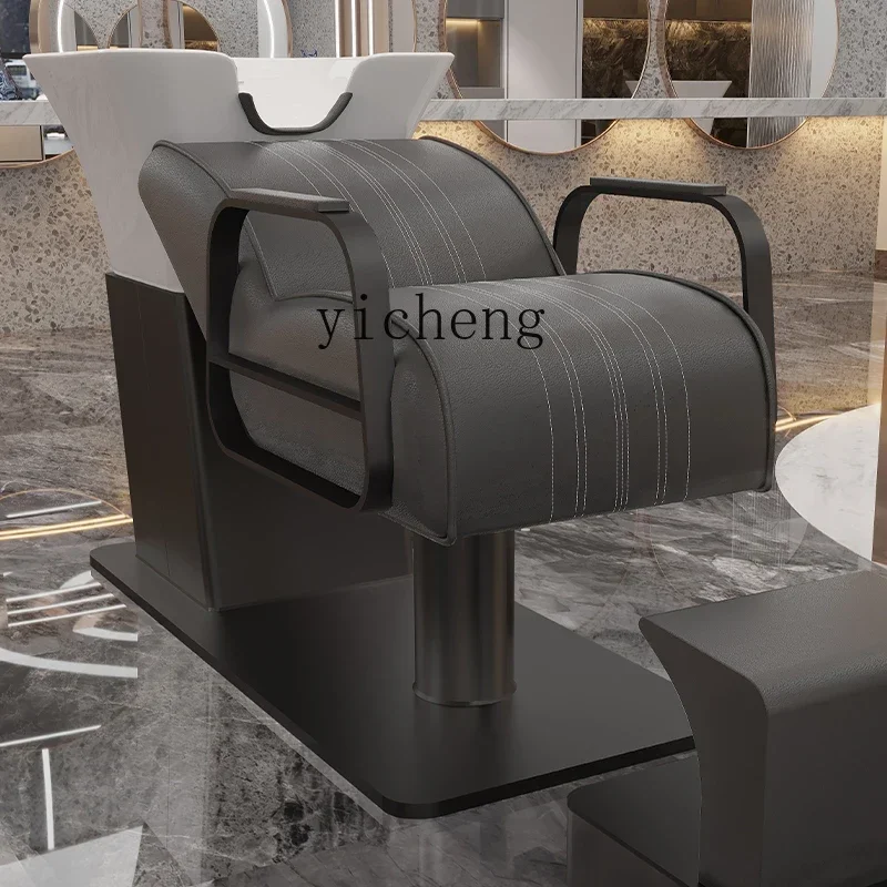 Zws. Internet celebridade salão de cabeleireiro luz especial luxo shampoo cama semi-reclinante high-end flushing cama de beleza