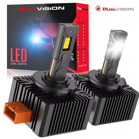 Dualvision D1S D3S LED Headlights HID D2S D4S D5S D8 Turbo LED 80000LM 90W Two-sided CSP Chip 6500K Plug&amp;Play Car Lamp Xenon HID