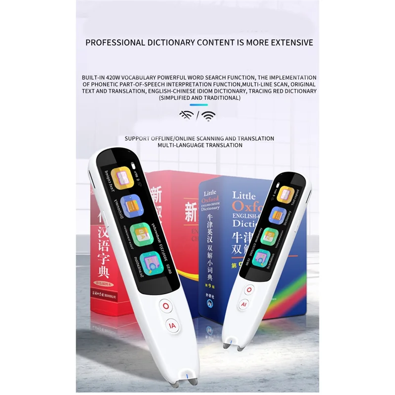 

A72T Smart 134 Kind Voice Scan Translator Pen Multifunction Offline Translation Real Time Language Translator Business Travel