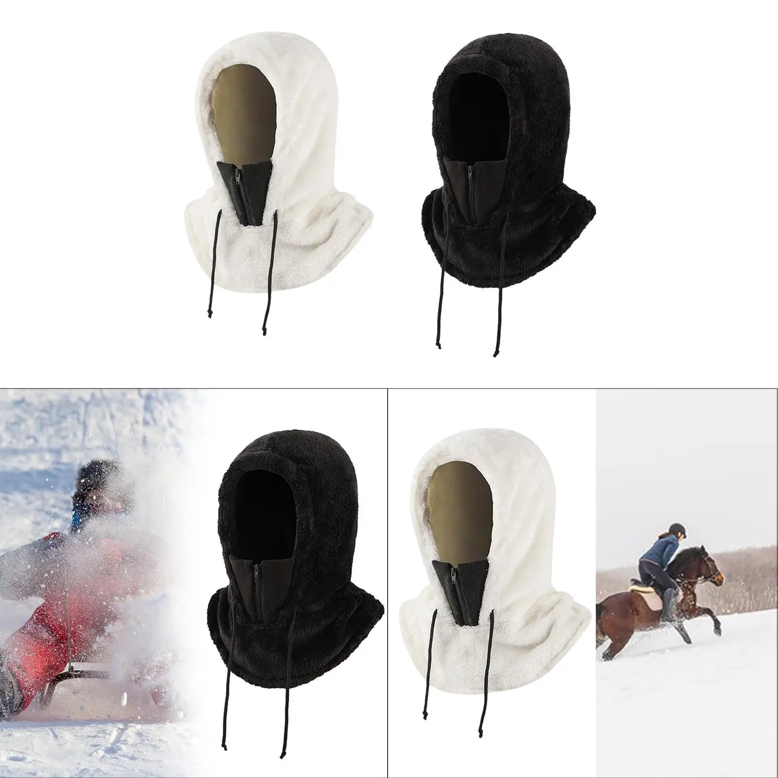 Hood Ski Mask Cap Winter Thermal Balaclava for Climbing Camping Motorcycle