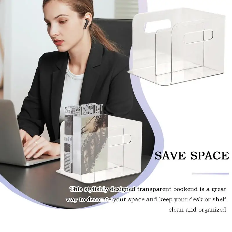 Akrilik-Aktenhalter, Dokumentenaufbewahrung, vertikaler Ordnerhalter, Acryl-Dokumentensortierer, Mails-Aufbewahrung für den Einsatz in der Schule, zu Hause und in der Küche
