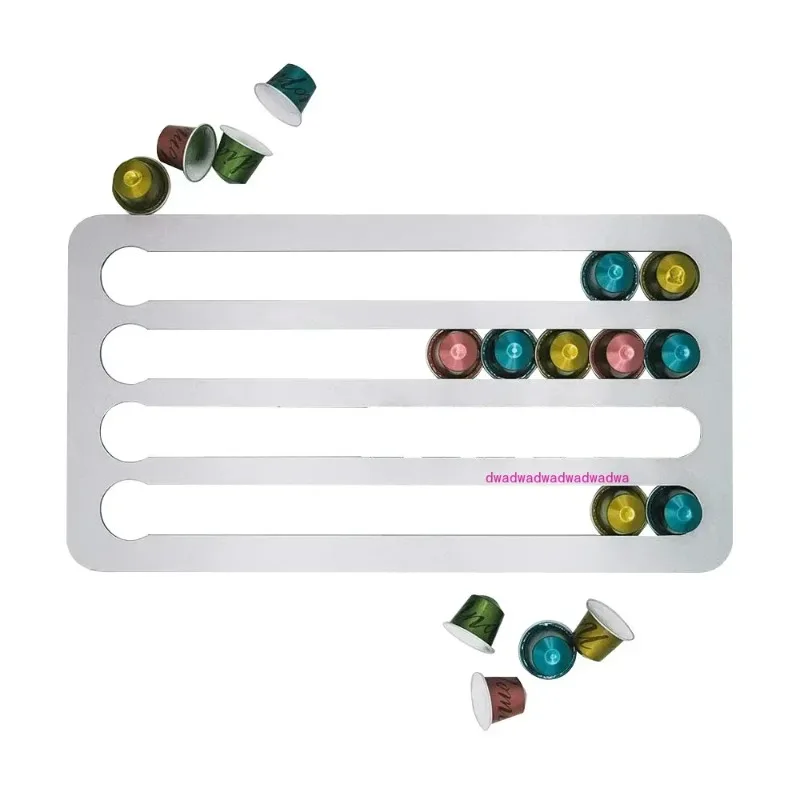 

Coffee Capsule Holder Stand Rotary Coffee Pod Tower Rack Rotatable Coffee Pod Storage Shelves Storage 24/40PCS Capsule JU32412