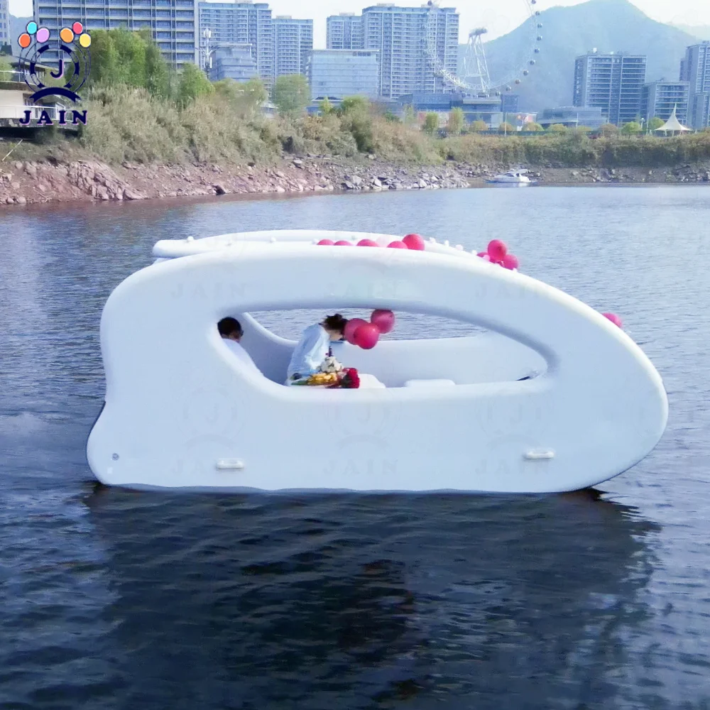 

Stock Hot Inflatable Electric Boat Inflatable House Boat for Ocean Lake Water Play For Outdoor Water Play