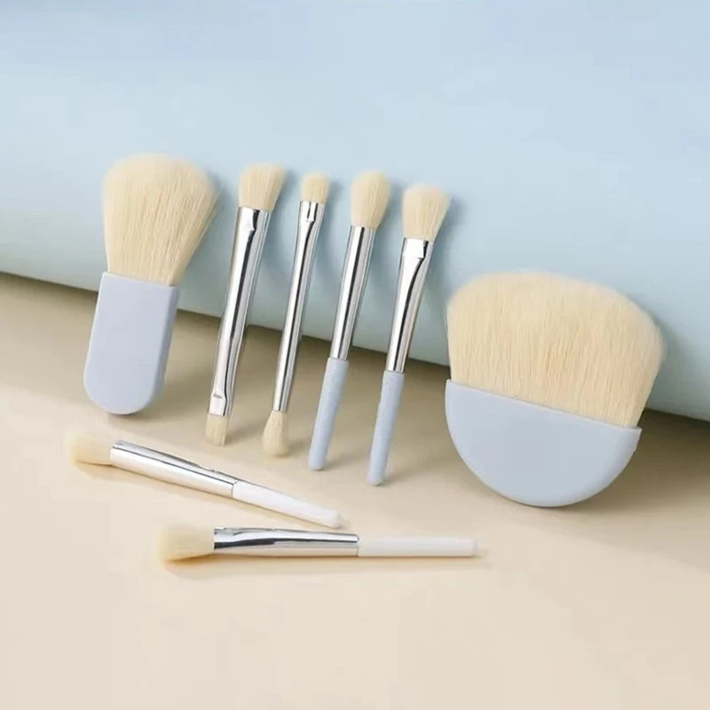 6pcs Mini Makeup Brush Set Powder Eyeshadow Foundation Blush Concealer Beauty Makeup Tools Brush Professional Supplies