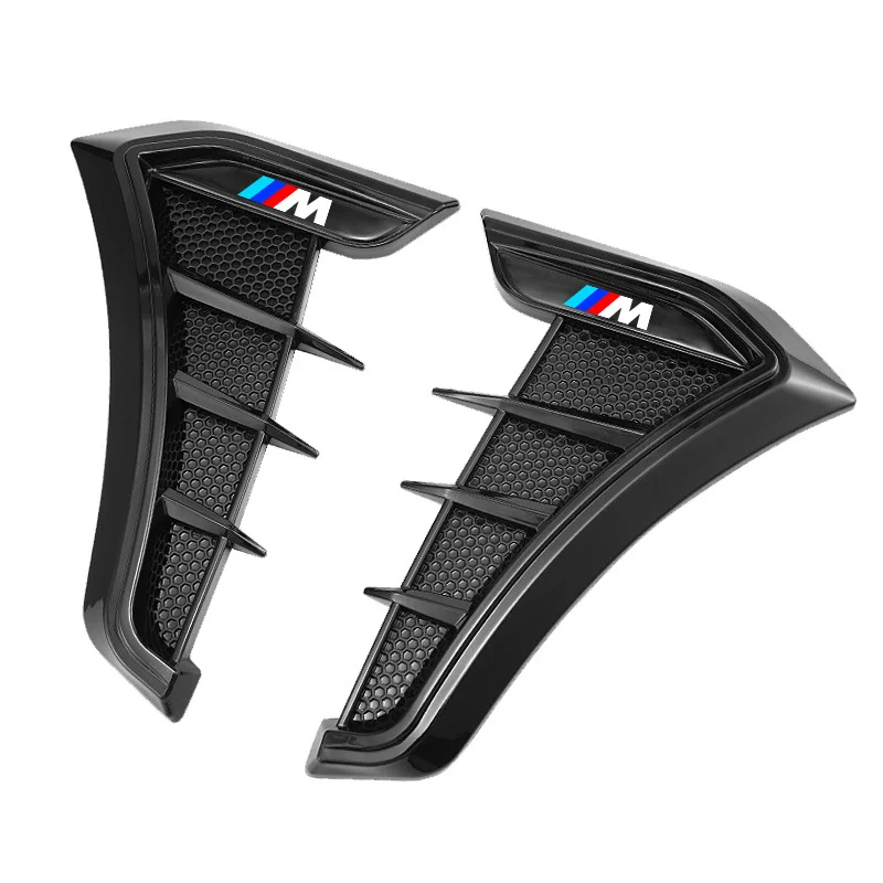 2Pcs Car Side Leafboard Sticker Flank Fender Modified For All BMW E46 E39 E38 E90 E60 E36 F30 F20 X1 X3 X5 M Logo Accessories view 3