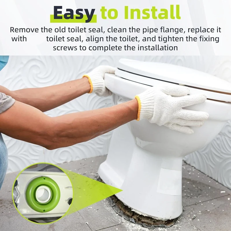 

Прокладка для унитаза без воска, гибкое пенопластовое кольцо, комплект уплотнений для унитаза, аксессуары для унитаза для ванной комнаты-A21R