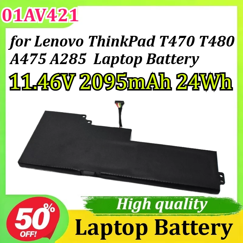 

01AV421 11.46V 2095mAh 24Wh 01AV420 01AV419 01AV489 SB10K97576 for Lenovo ThinkPad T470 T480 A475 A285 Laptop Battery