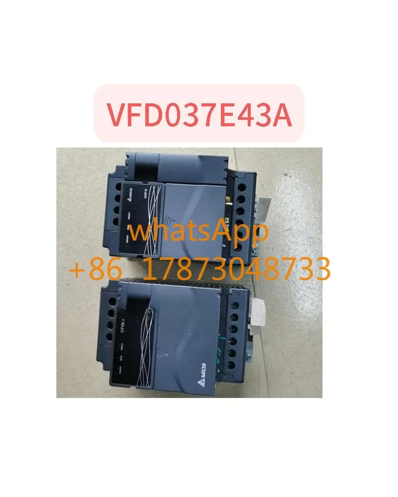 Used frequency converter 3.7kw three phase input VFD037E43A test OK,Spot