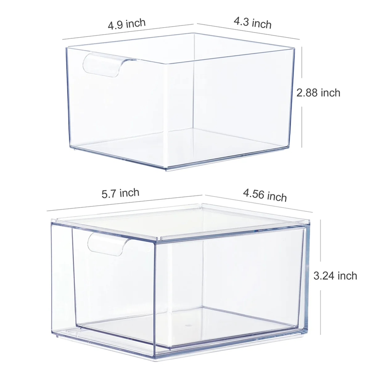 

2PCS K Cup Organizer Coffee Pod Storage Container Stackable Drawers