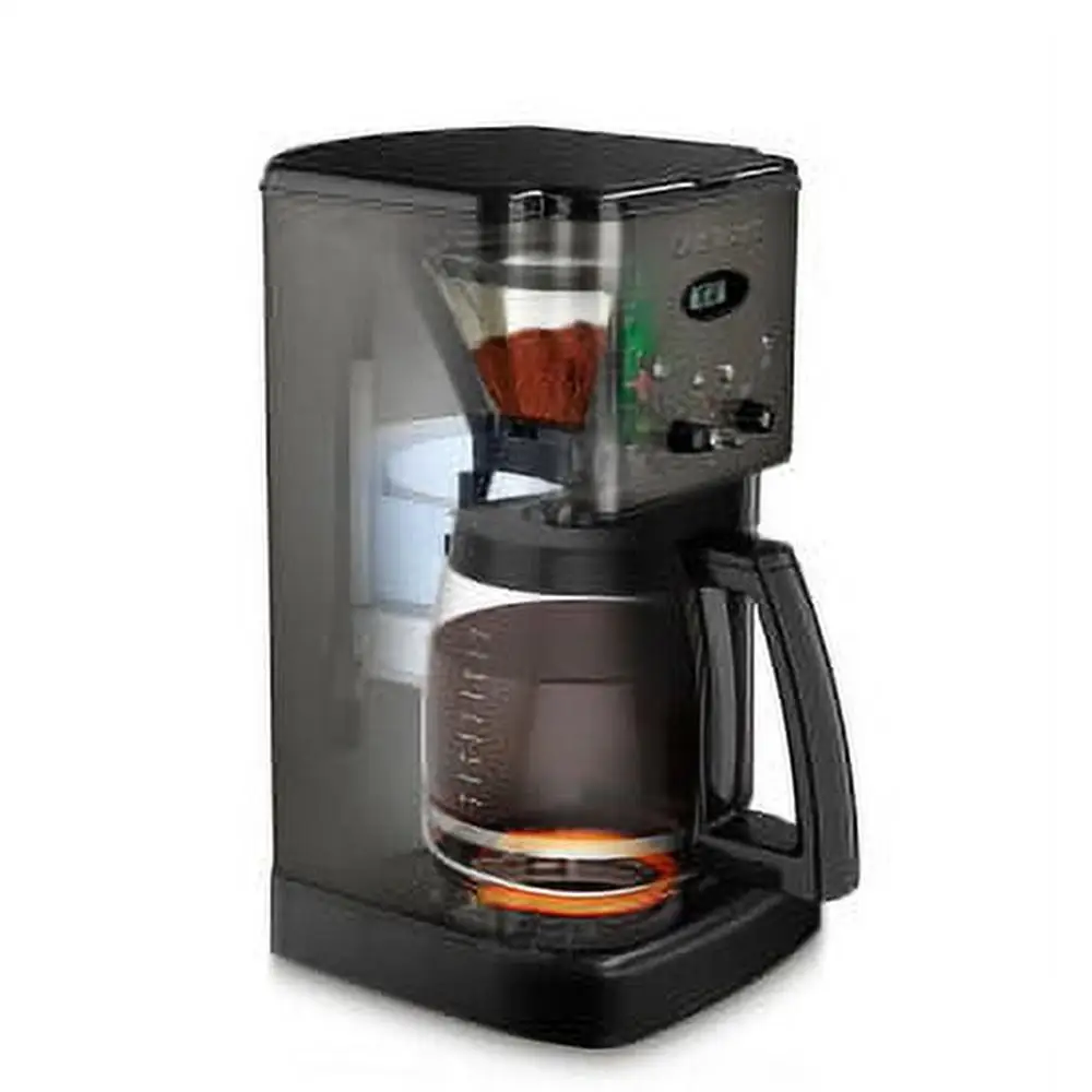 Programmable 12 Cup Coffeemaker Brew Central Dripless Carafe Brew Pause Temperature Control Decalcification Alert Kitchen