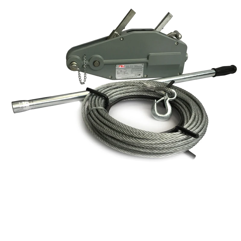High-quality 3200 kg aluminum hand lever winch for pulling lift loads