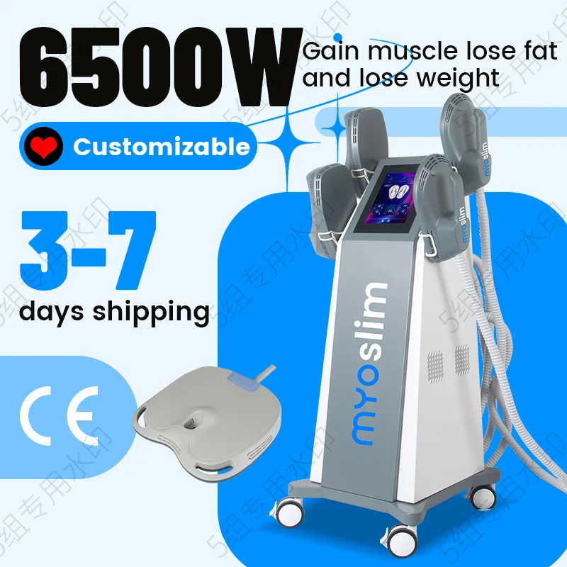 

НОВЫЙ 15T 6500W EMS Body Sculpt Weight Lose EMS 5 RF HandleMuscle Стимулирует тело для похудения Скульптурный аппарат для уменьшения жира