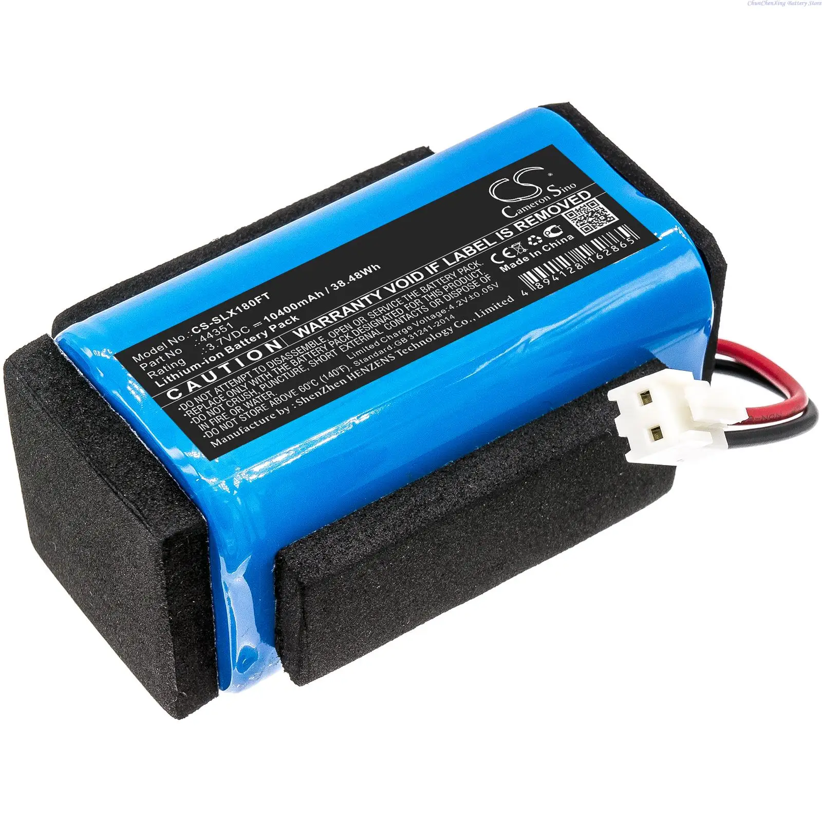 100% NEW 10400mAh Flashlight Battery 44351, 44350 for Streamlight Vulcan 180